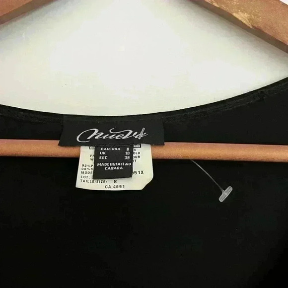 BNWT Nueva Black Tiered/ Ruffle Dress Size 8 - Picture 2 of 13